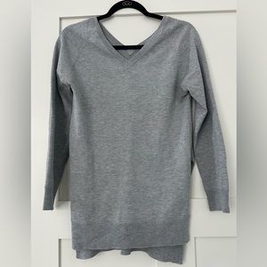 Gray sweater with slit on side size small